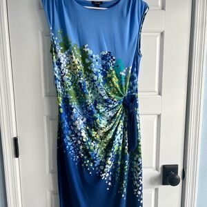 Apt. 9 Blue and Green Patterned Midi Dress